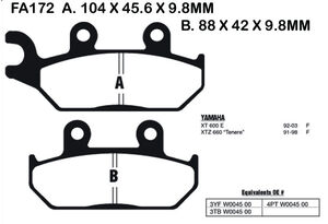 EBC BRAKES Brake Pads FA172TT 