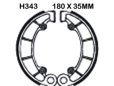 EBC BRAKES Brake Shoes H343