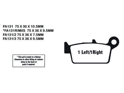 EBC BRAKES Brake Pads FA131TT