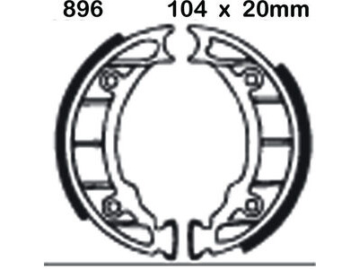 EBC BRAKES Brake Shoes 896