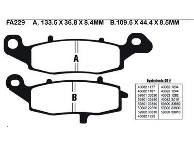 EBC BRAKES Brake Pads FA229HH