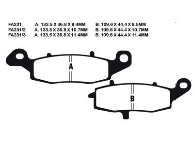 EBC BRAKES Brake Pads FA231HH