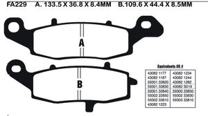 EBC BRAKES Brake Pads FA229 