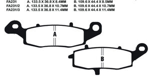 EBC BRAKES Brake Pads FA231 