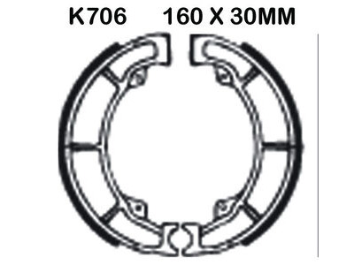 EBC BRAKES Brake Shoes K706