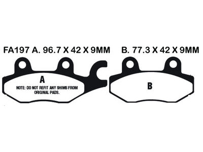 EBC BRAKES Brake Pads FA197