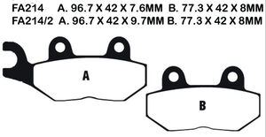 EBC BRAKES Brake Pads FA214/2HH 