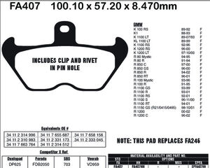 EBC BRAKES Brake Pads FA407HH 