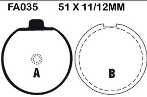 EBC BRAKES Brake Pads FA035-SPECIAL ORDER 