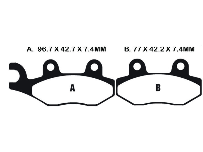 EBC BRAKES Brake Pads FA135R click to zoom image