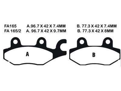 EBC BRAKES Brake Pads FA165TT