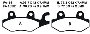 EBC BRAKES Brake Pads FA165/2TT 