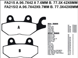 EBC BRAKES Brake Pads FA215 