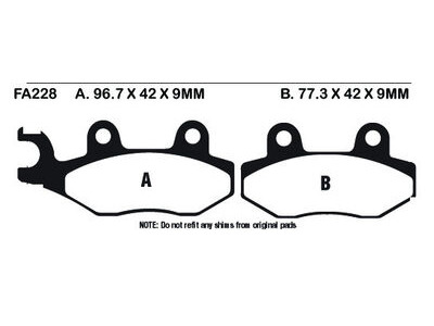 EBC BRAKES Brake Pads FA228