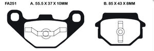 EBC BRAKES Brake Pads FA251 