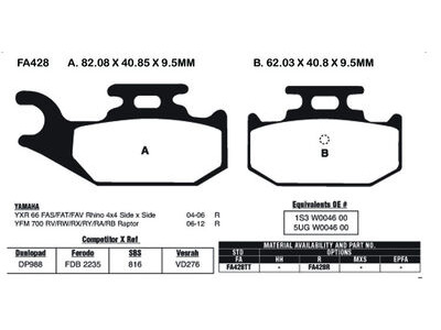 EBC BRAKES Brake Pads FA428R