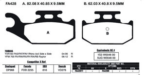 EBC BRAKES Brake Pads FA428TT 