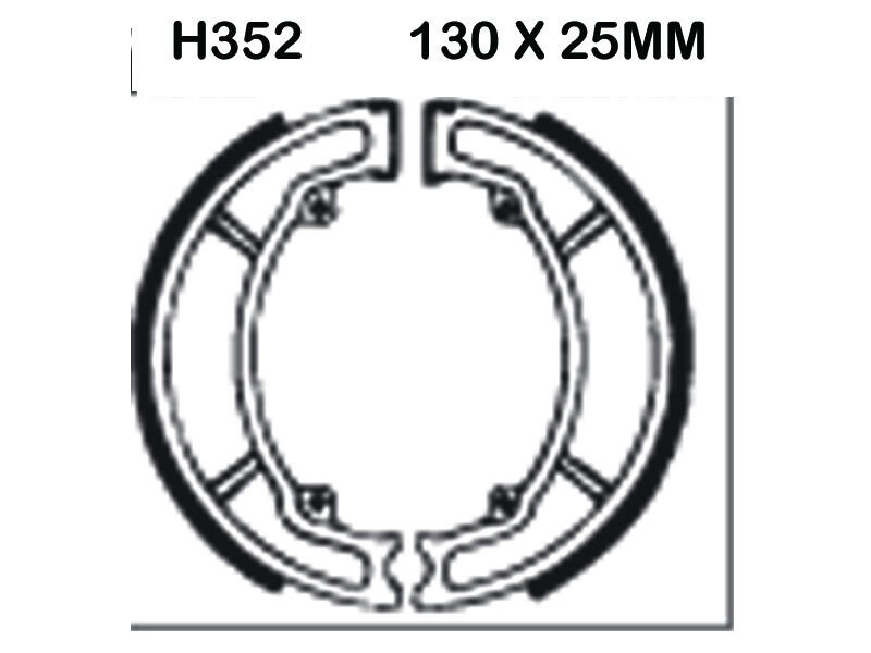 EBC BRAKES Brake Shoes H352 click to zoom image