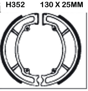 EBC BRAKES Brake Shoes H352 