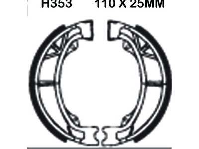 EBC BRAKES Brake Shoes H353