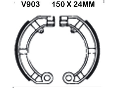 EBC BRAKES Brake Shoes V903