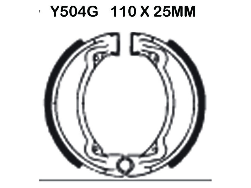 EBC BRAKES Brake Shoes Y504G click to zoom image