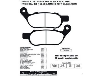 EBC BRAKES Brake Pads EPFA458HH