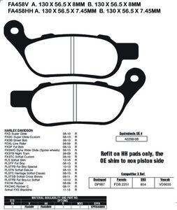 EBC BRAKES Brake Pads EPFA458HH 