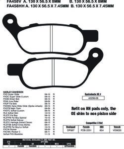 EBC BRAKES Brake Pads FA458HH 