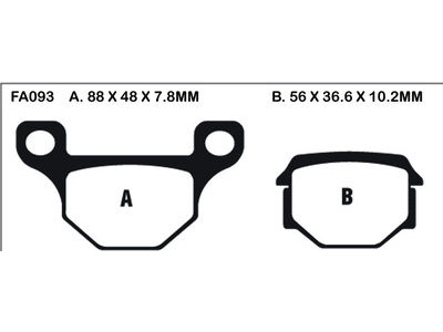 EBC BRAKES Brake Pads SFA093