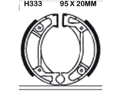 EBC BRAKES Brake Shoes H333