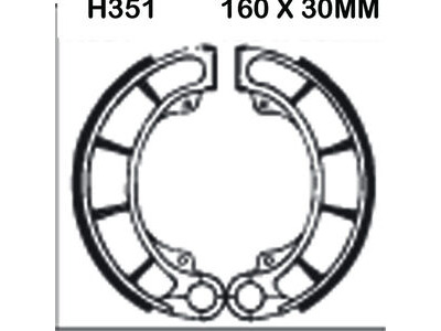 EBC BRAKES Brake Shoes H351