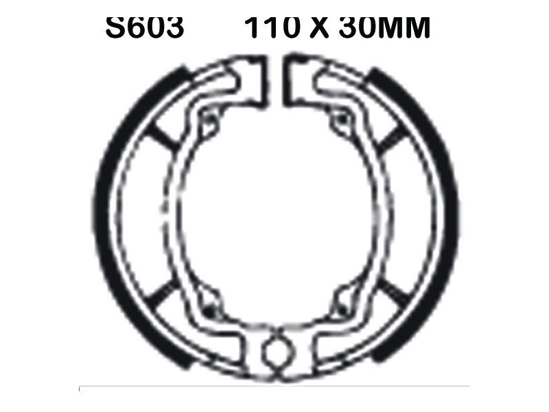 EBC BRAKES Brake Shoes S603 click to zoom image