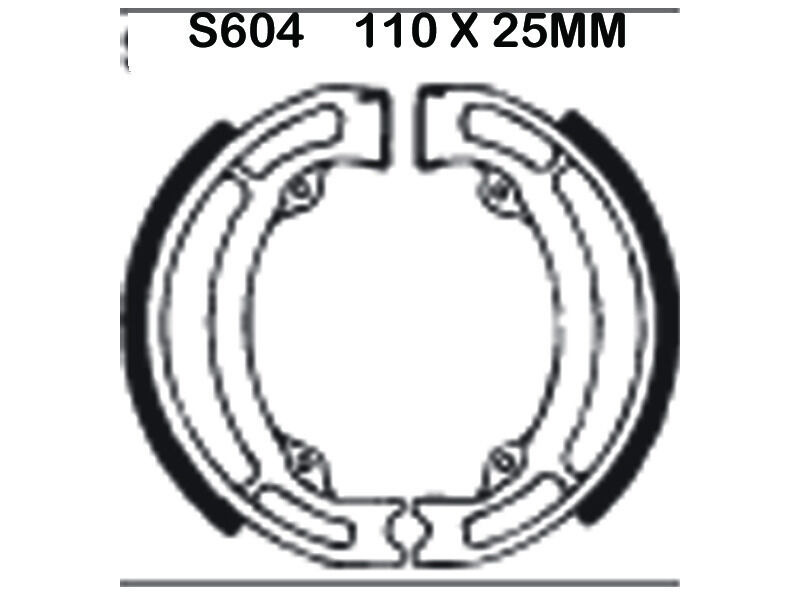 EBC BRAKES Brake Shoes S604 click to zoom image