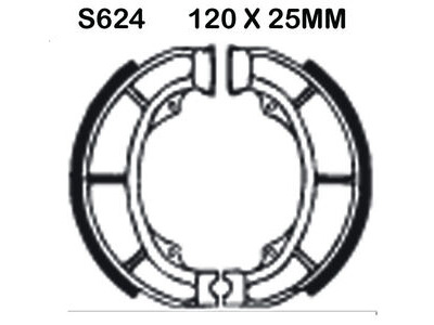 EBC BRAKES Brake Shoes S624