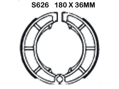 EBC BRAKES Brake Shoes S626