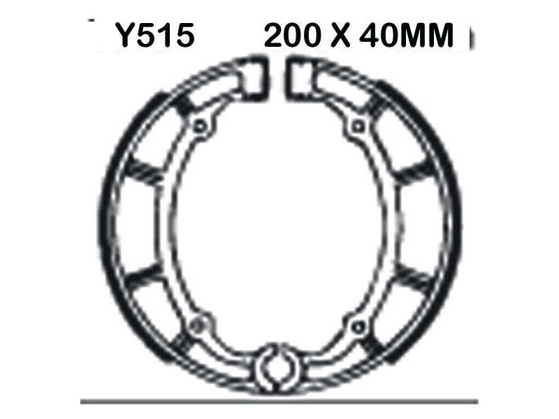 EBC BRAKES Brake Shoes Y515 click to zoom image