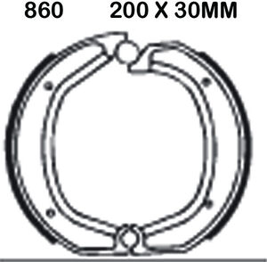 EBC BRAKES Brake Shoes 860-SPECIAL ORDER 