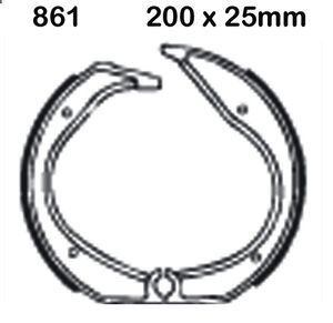 EBC BRAKES Brake Shoes 861 