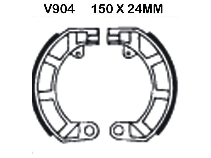 EBC BRAKES Brake Shoes V904-SPECIAL ORDER click to zoom image