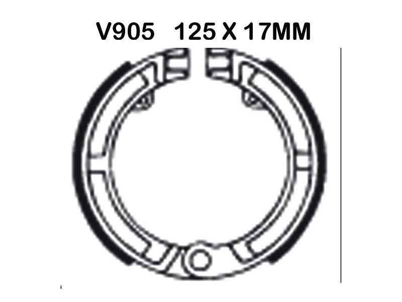 EBC BRAKES Brake Shoes V905 click to zoom image