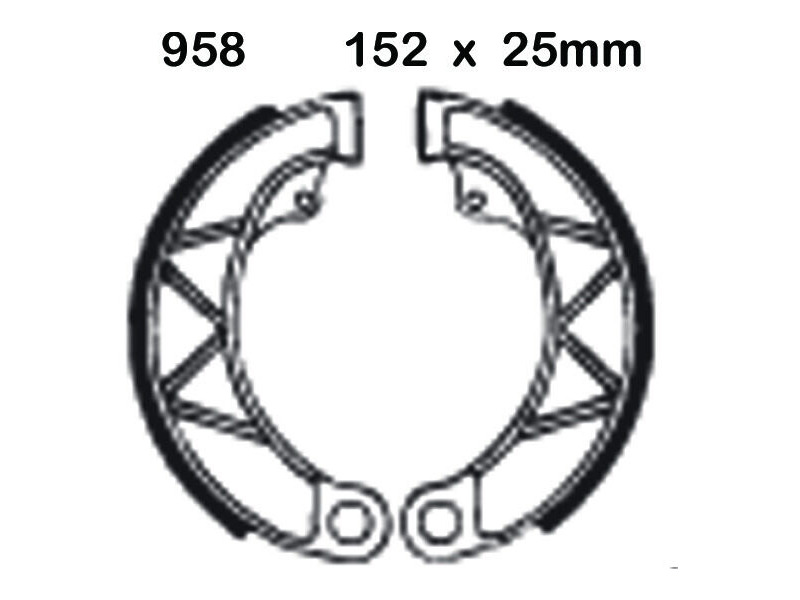 EBC BRAKES Brake Shoes 958-SPECIAL ORDER click to zoom image
