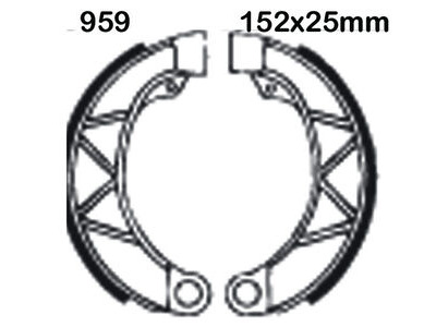 EBC BRAKES Brake Shoes 959-SPECIAL ORDER