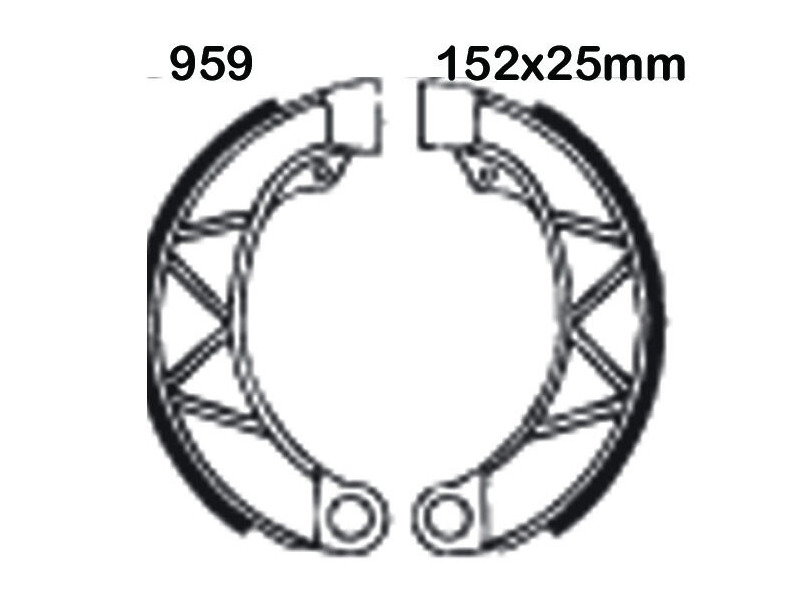 EBC BRAKES Brake Shoes 959-SPECIAL ORDER click to zoom image