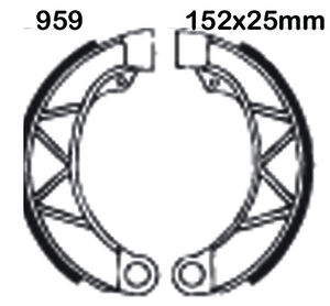 EBC BRAKES Brake Shoes 959-SPECIAL ORDER 