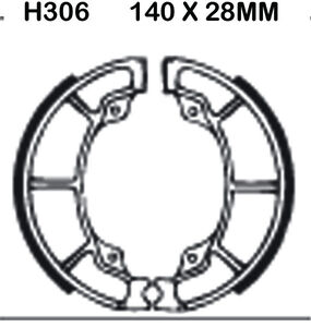 EBC BRAKES Brake Shoes H306 