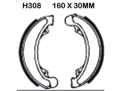 EBC BRAKES Brake Shoes H308 -SPECIAL ORDER