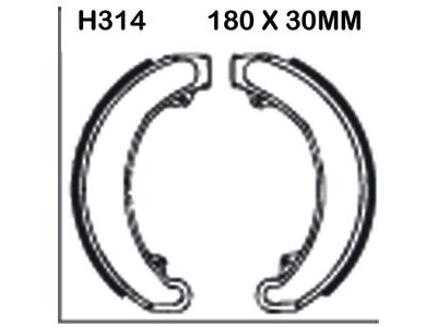 EBC BRAKES Brake Shoes H314-SPECIAL ORDER