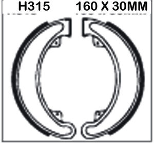 EBC BRAKES Brake Shoes H315 