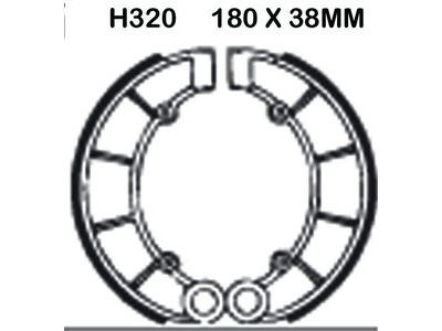 EBC BRAKES Brake Shoes H320